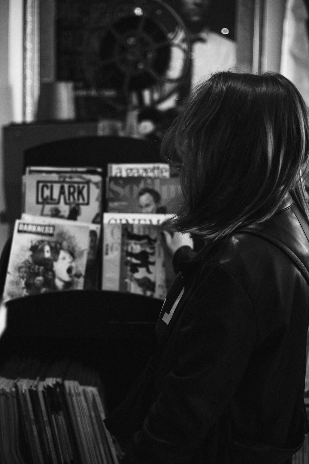 a woman reading a book