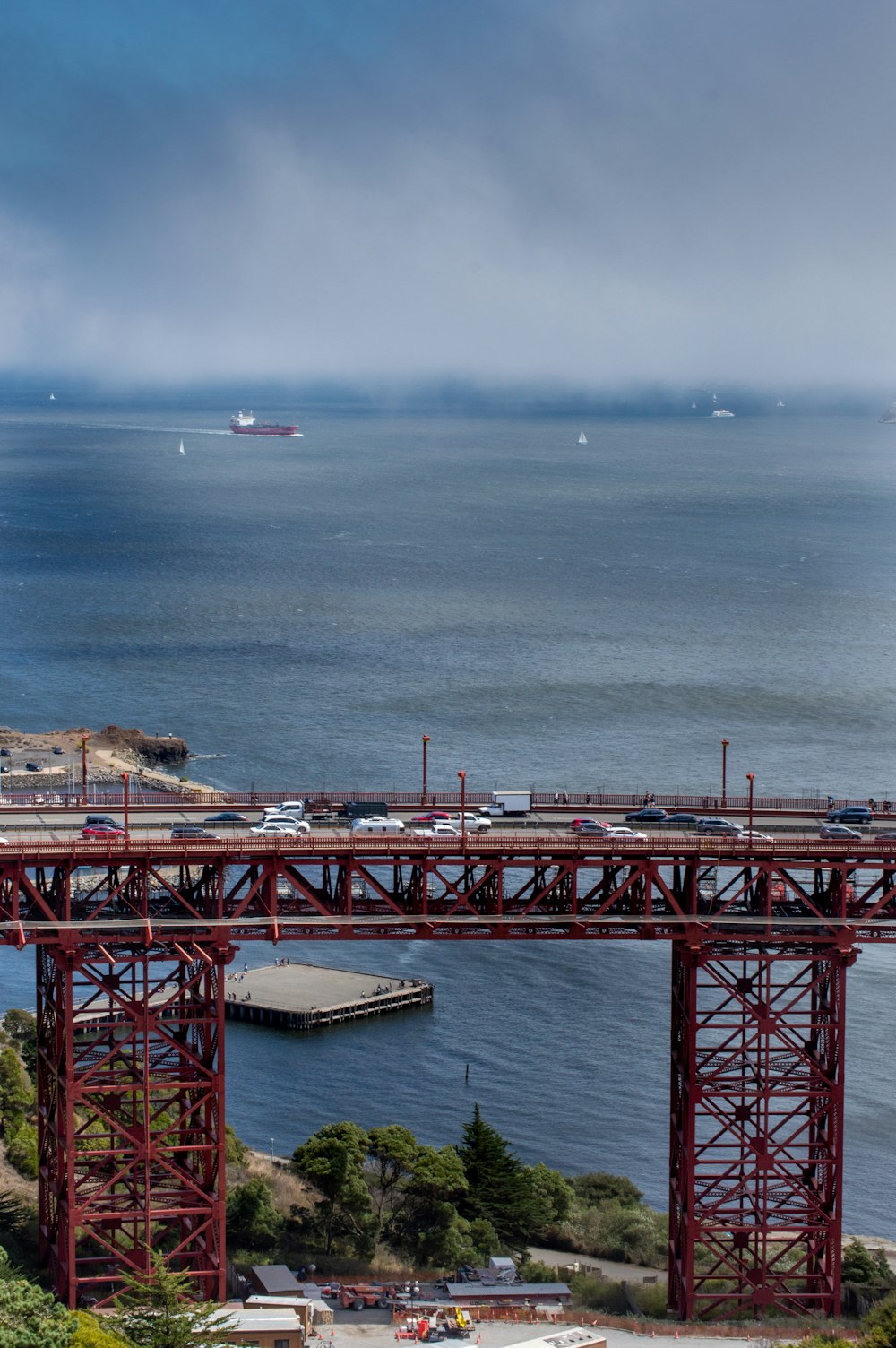 a bridge over a body of water