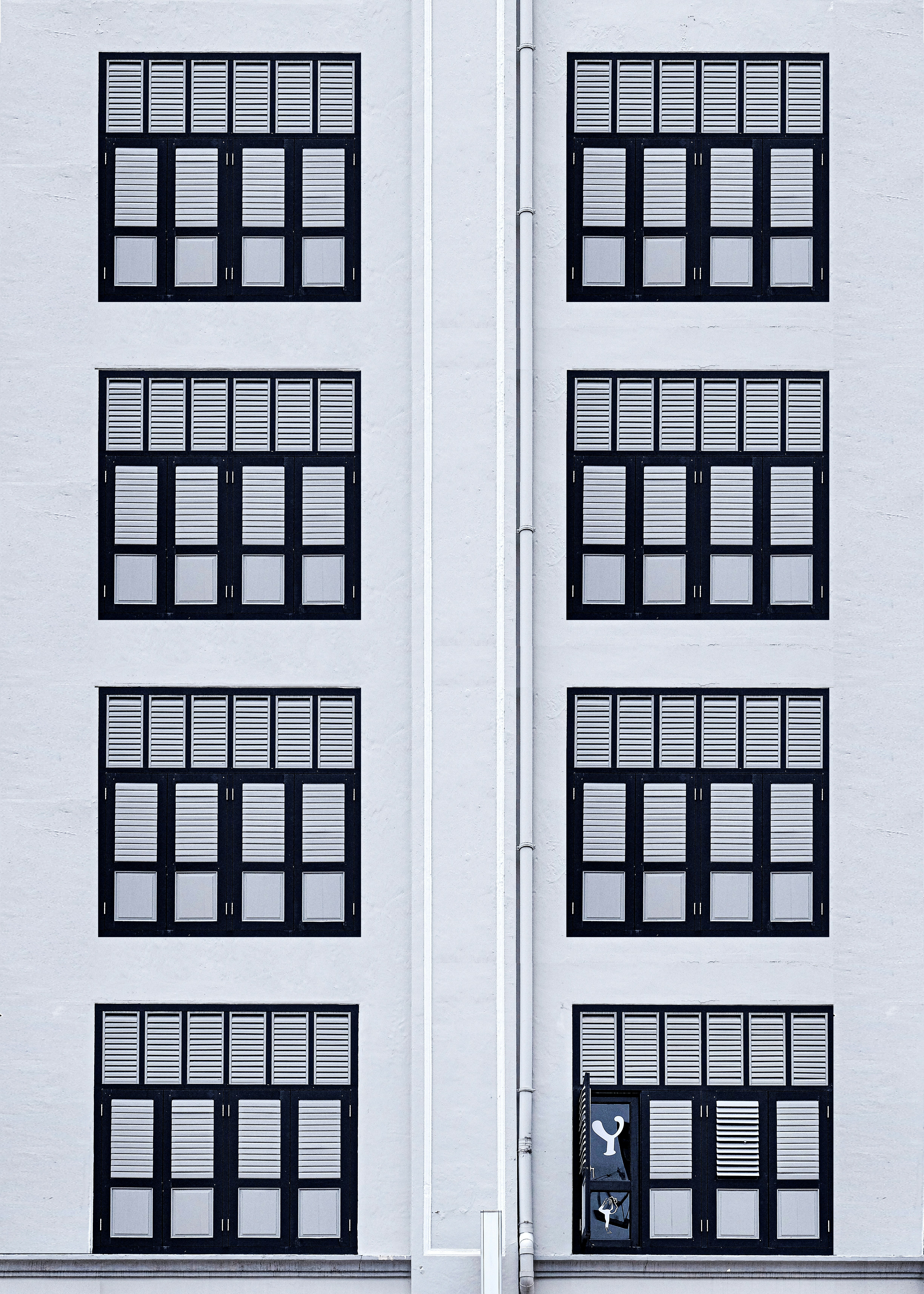 a group of black and white squares