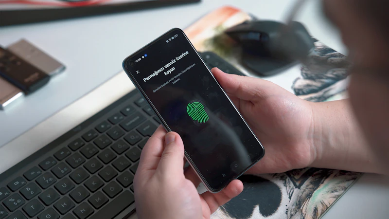 smartphone displaying encrypted connection