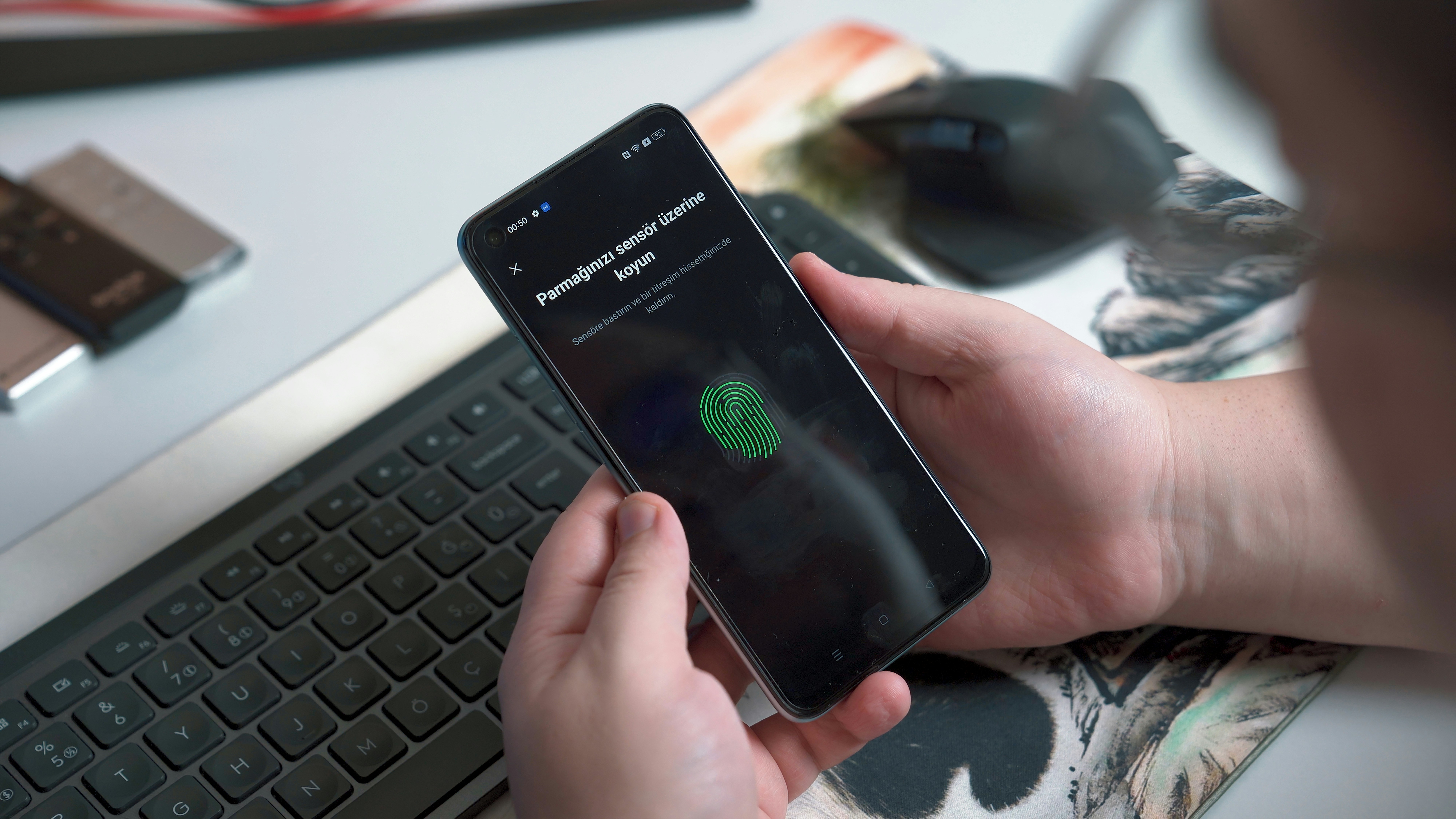Digital identity verification interface on a smartphone