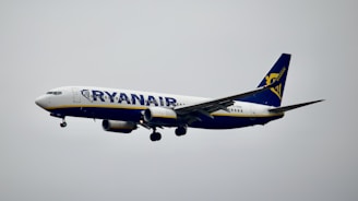 avião da Ryanair voando