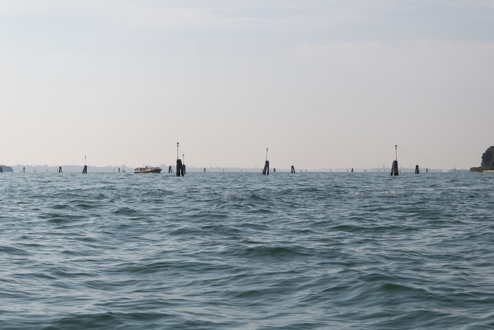 a body of water with boats in it