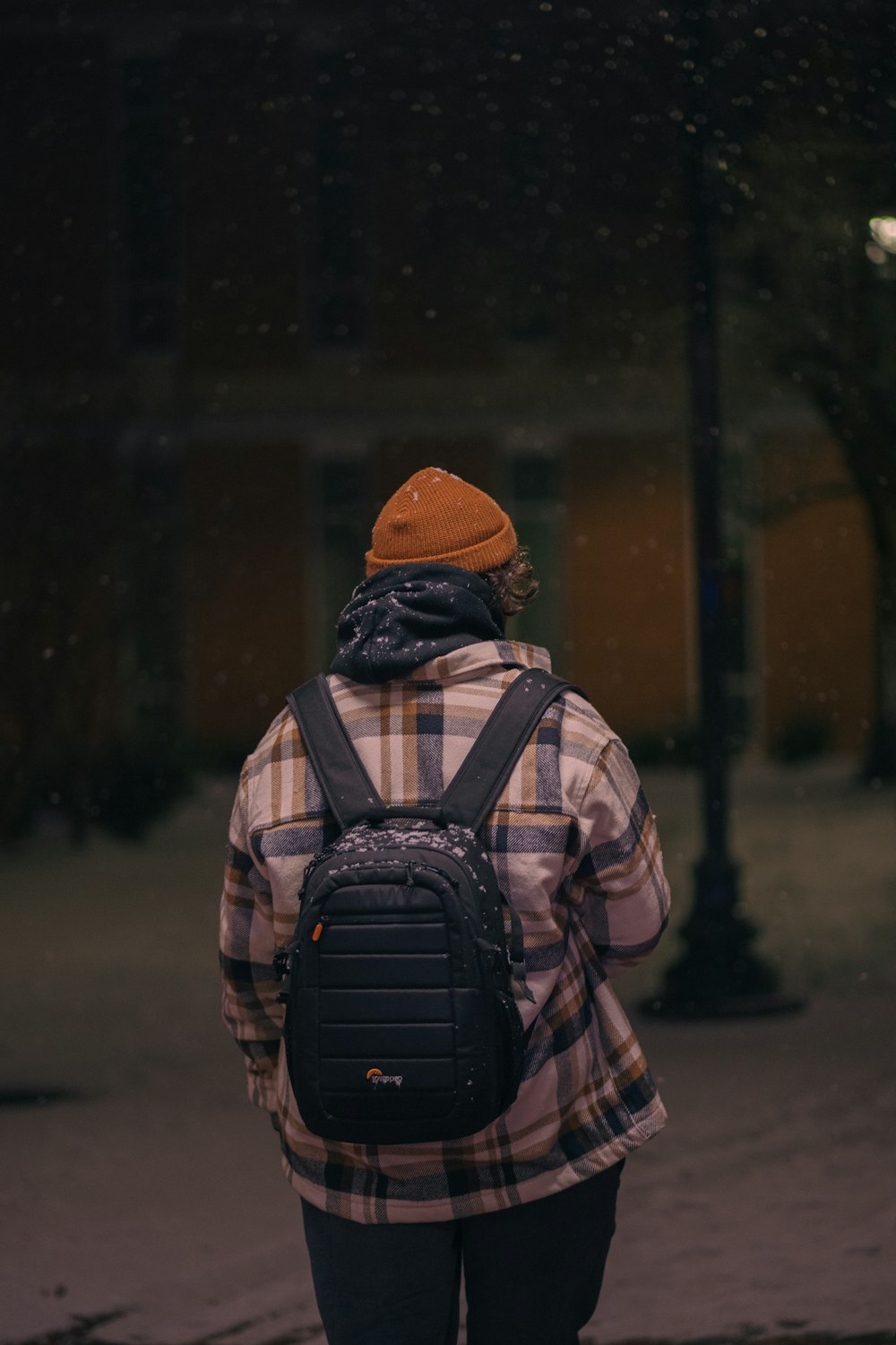 a person wearing a backpack