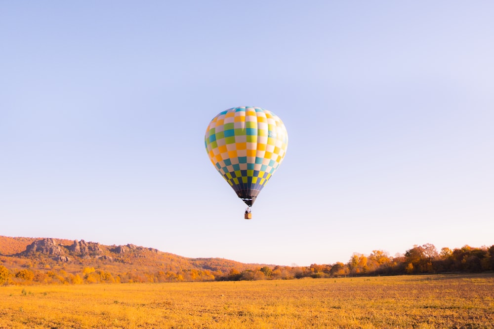 a hot air balloon in the sky