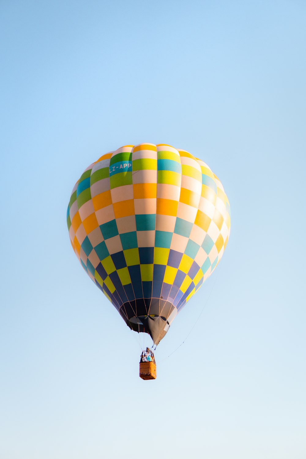 a hot air balloon in the sky