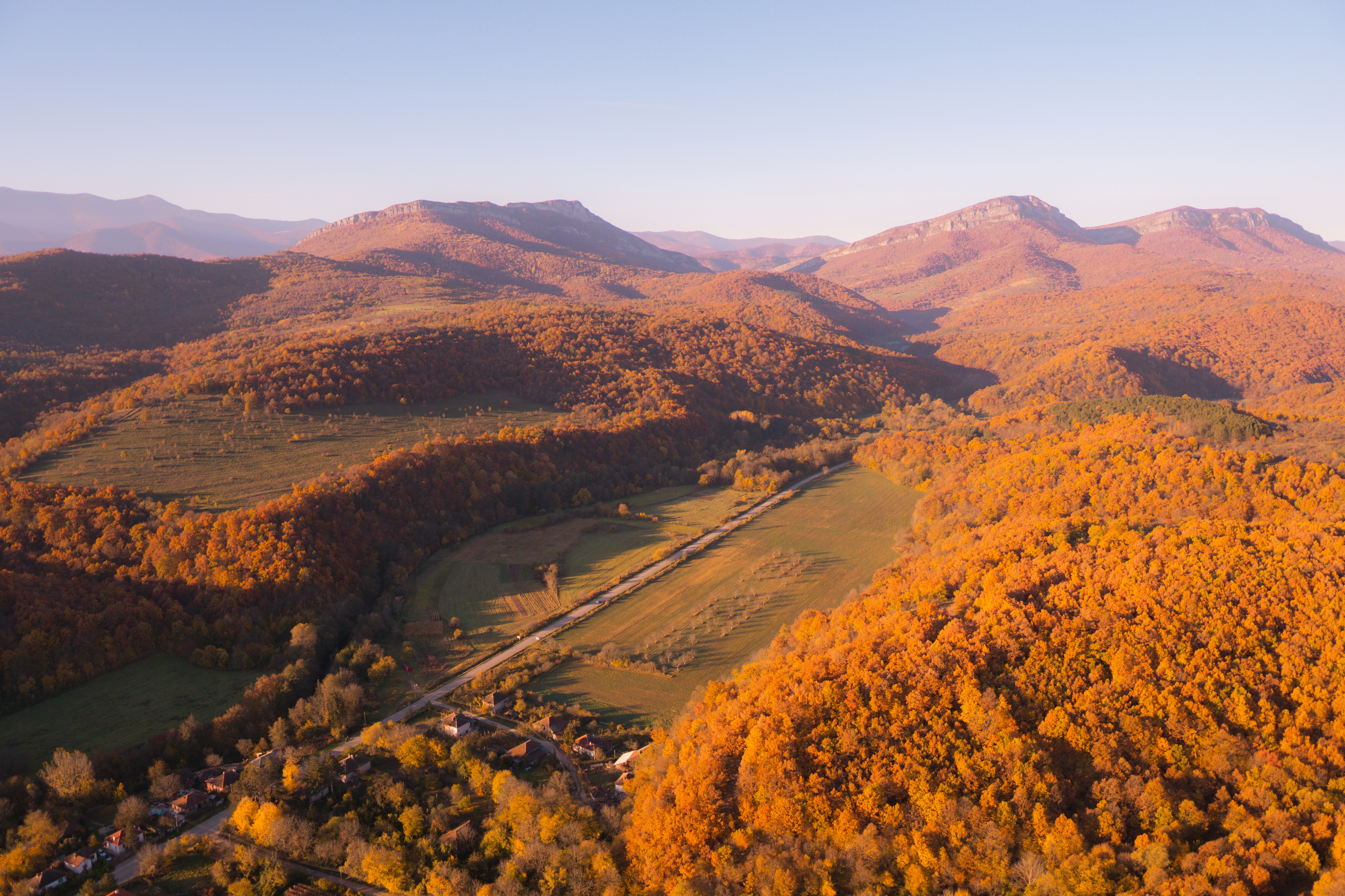 a river running through a valley
