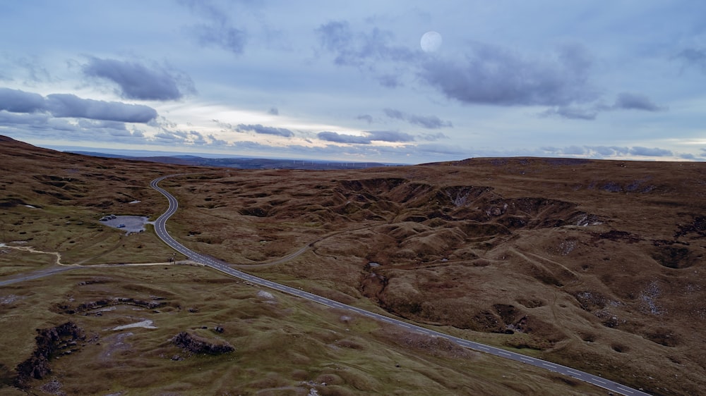 a road in a desert