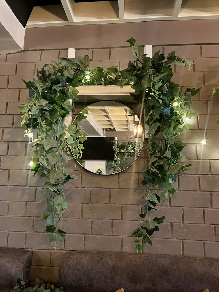 Aged Brass Wall Mirror