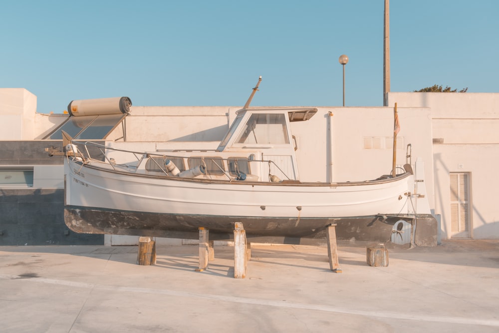 a boat on a dock