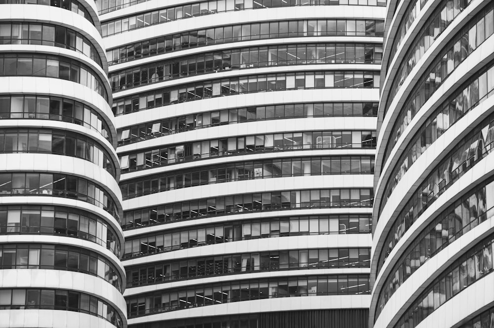 Watergate complex with many windows