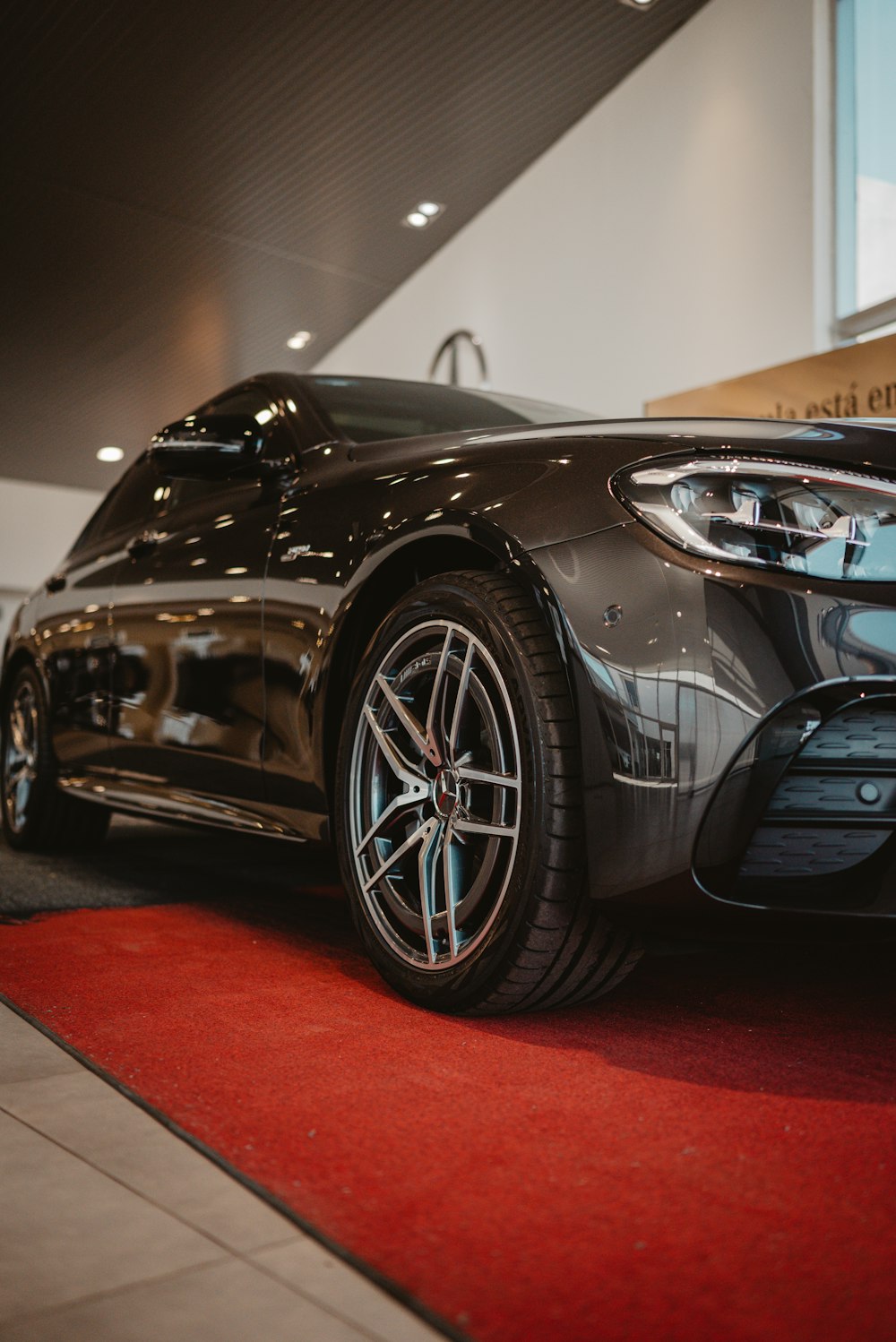 a black sports car