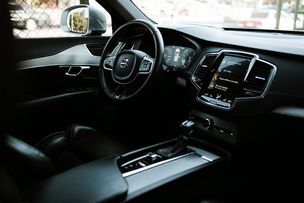 the interior of a car