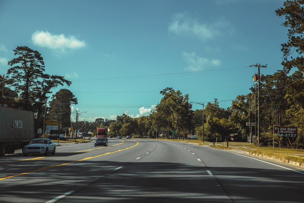 a road with cars on it