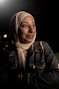 a person wearing a scarf