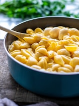 a bowl of macaroni and cheese