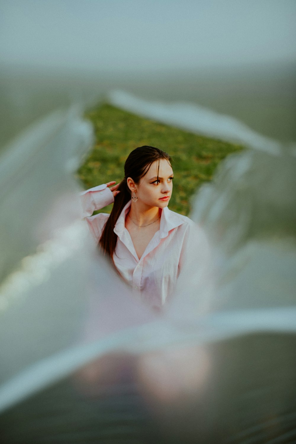 a person in a white dress