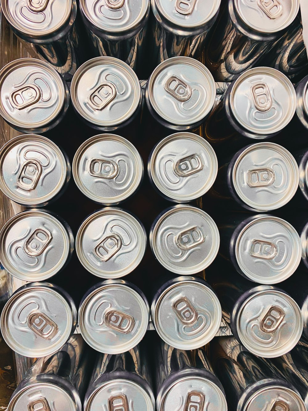 a pile of cans