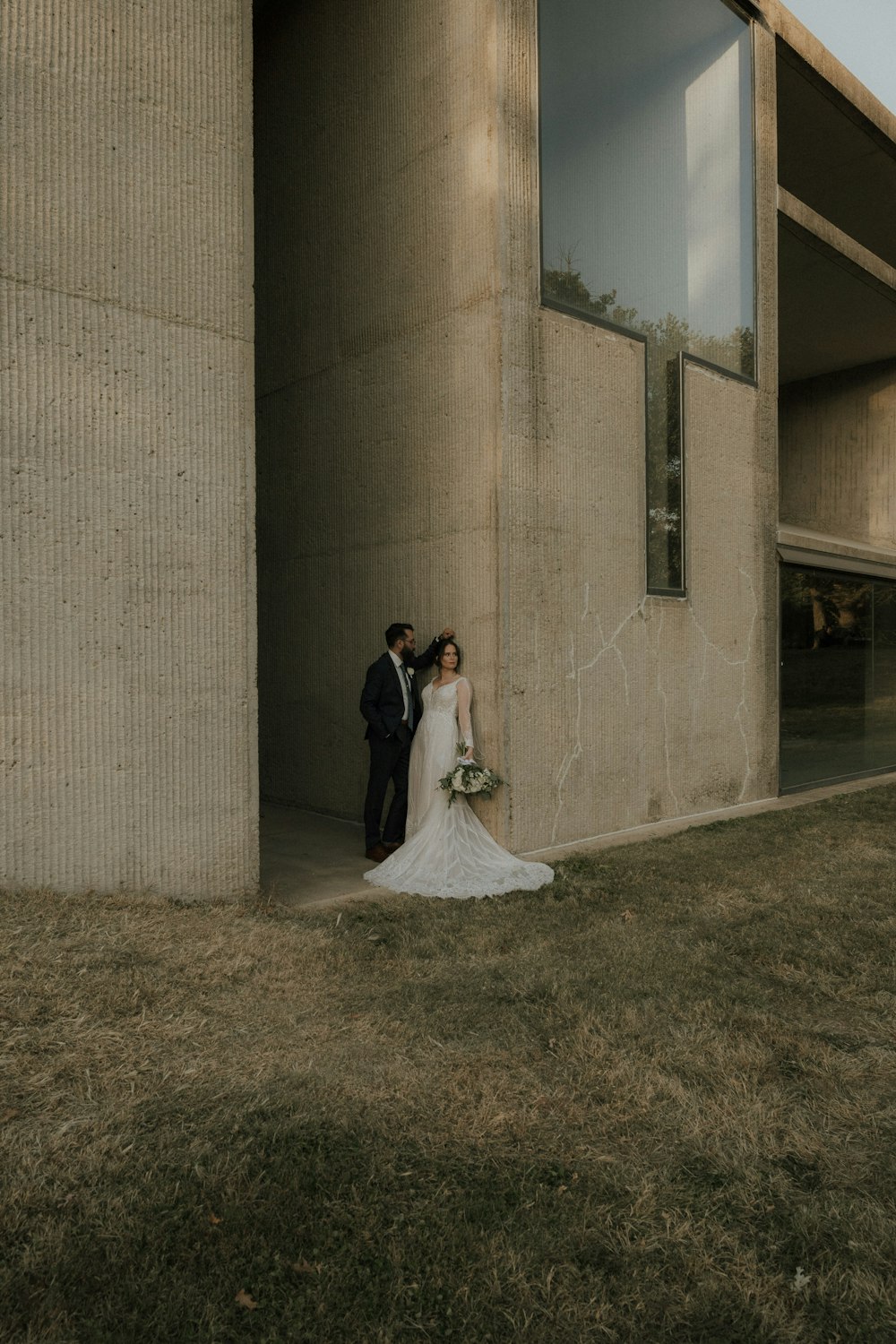 a man and woman kissing