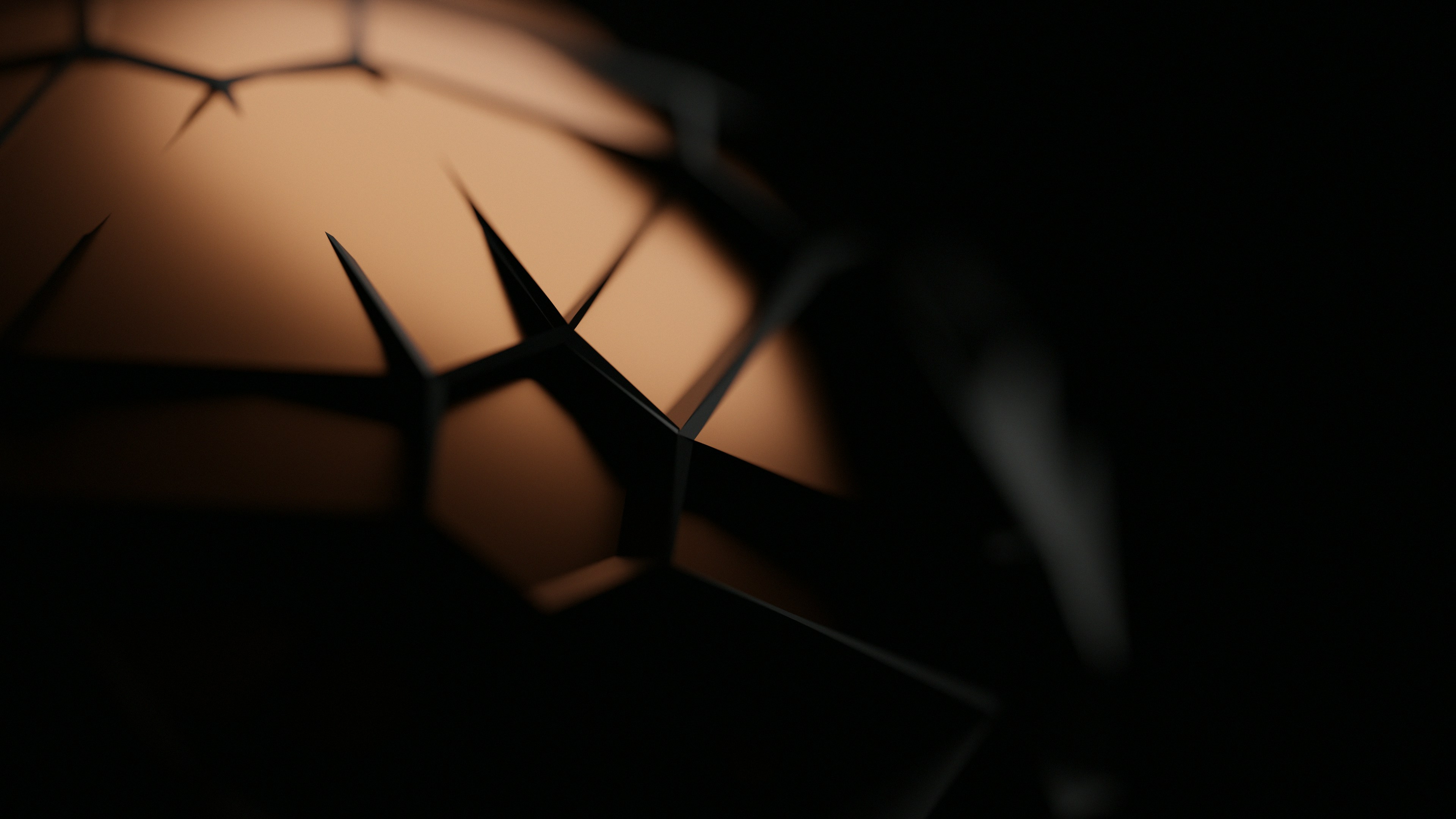 Abstract Gold & Black Geometry