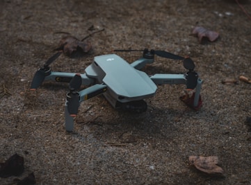 a drone on the ground