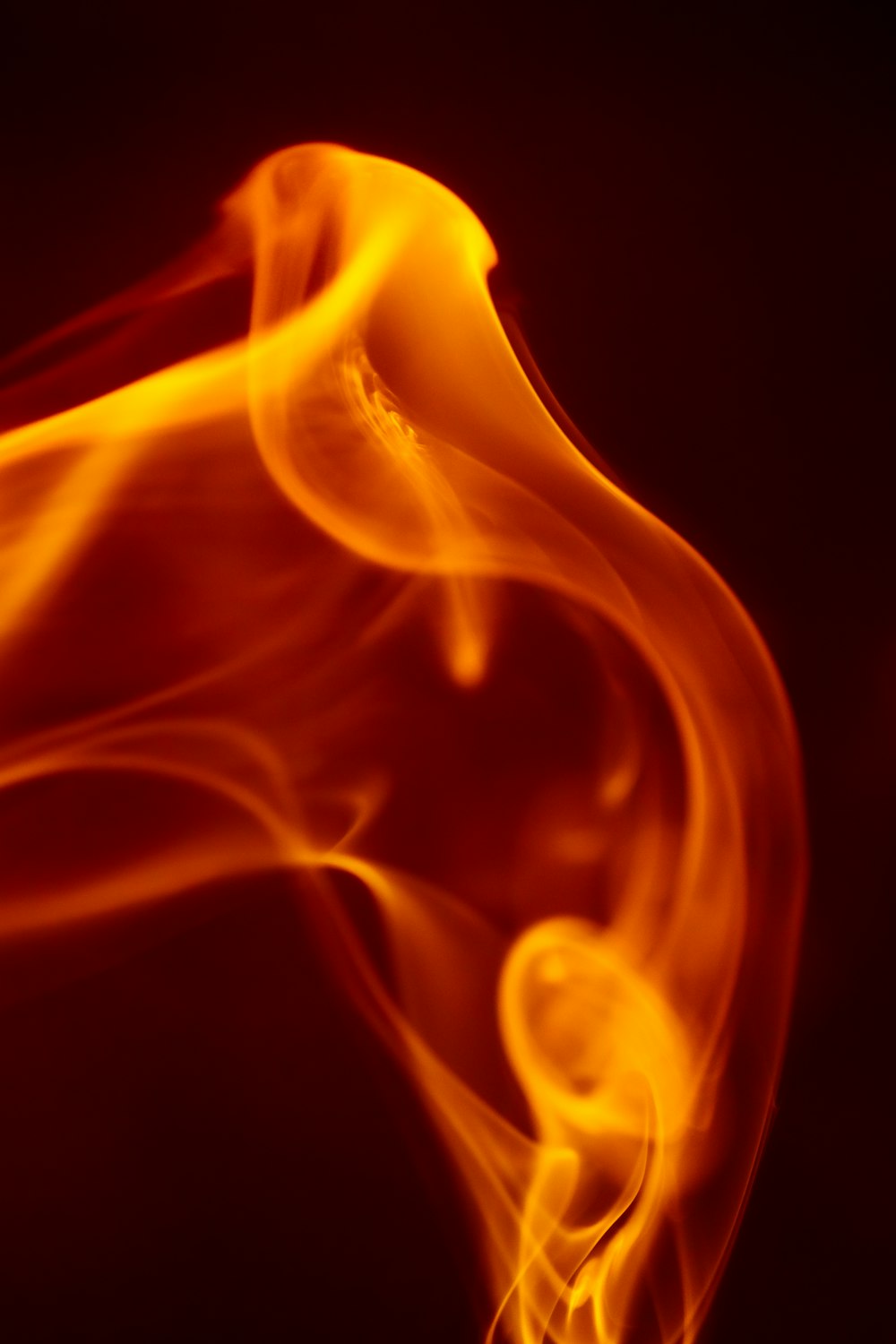 a close-up of a flame