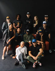 a group of people posing for a photo