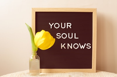 a vase with a yellow rose in it