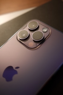 A close-up of an iPhone showcasing its sophisticated design.