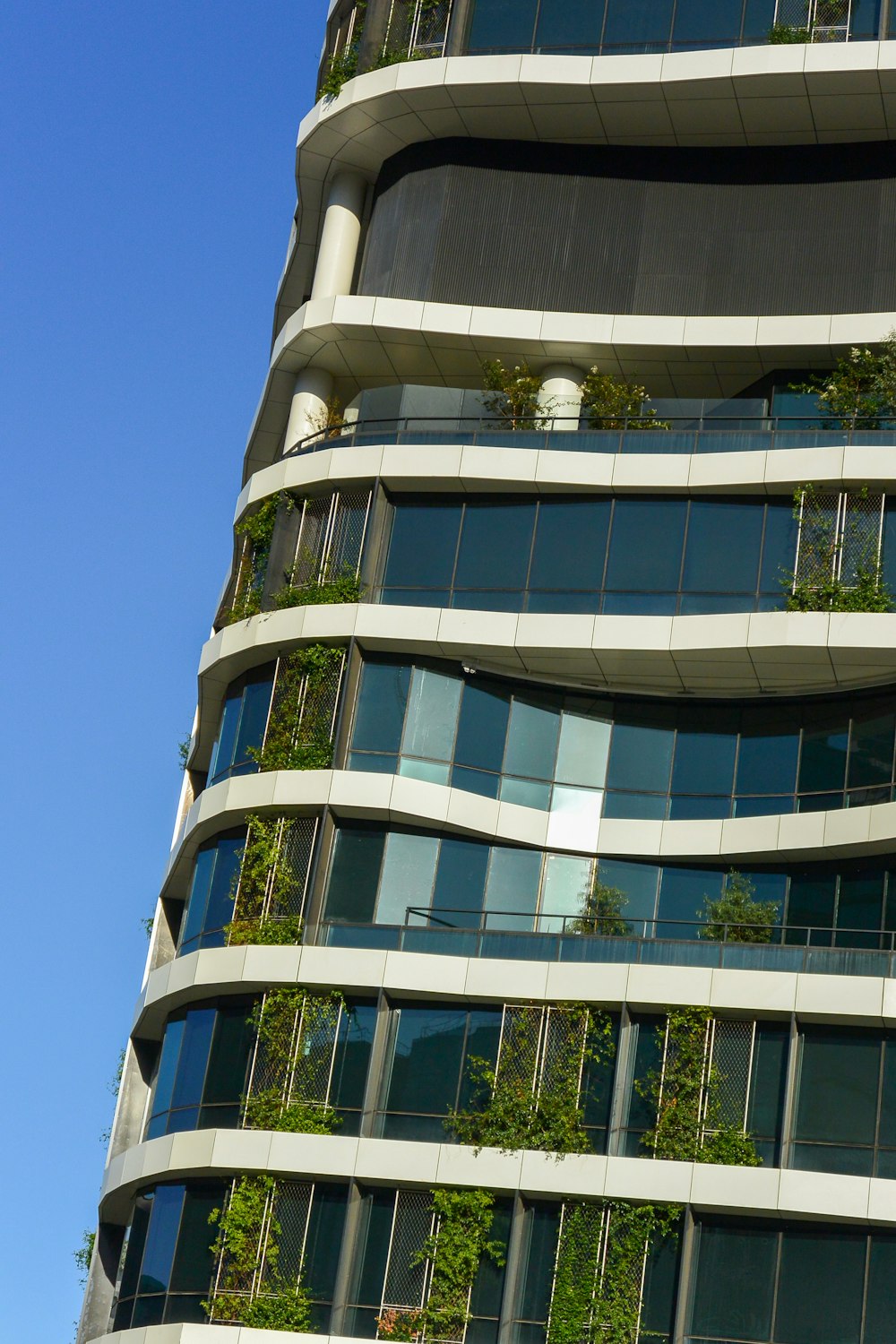 a tall building with many windows