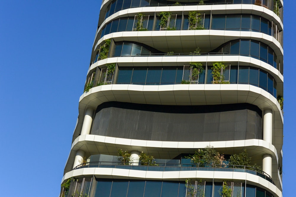 a building with glass windows