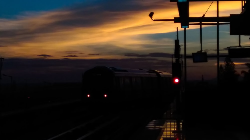 a train on the railway tracks