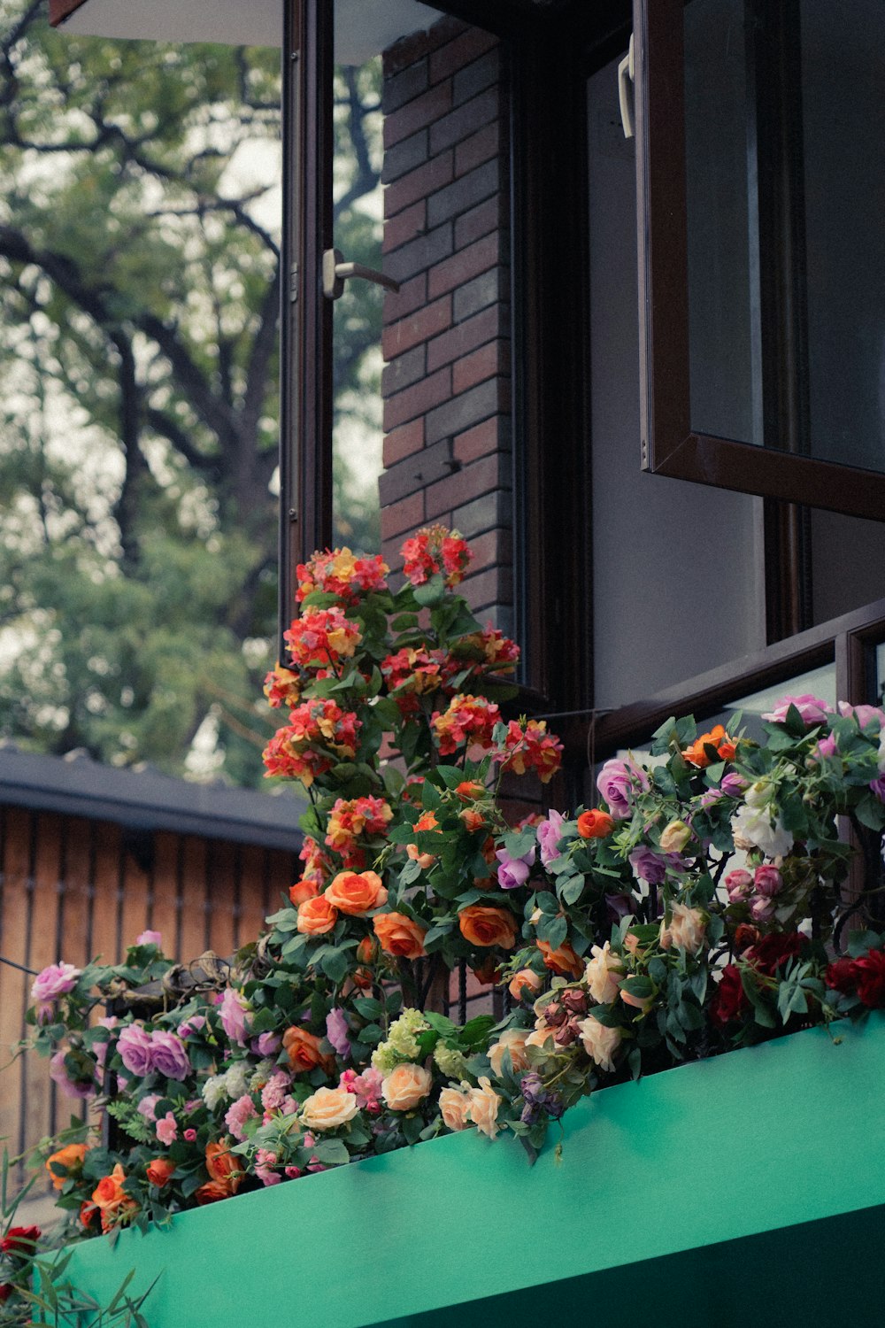 a bouquet of flowers