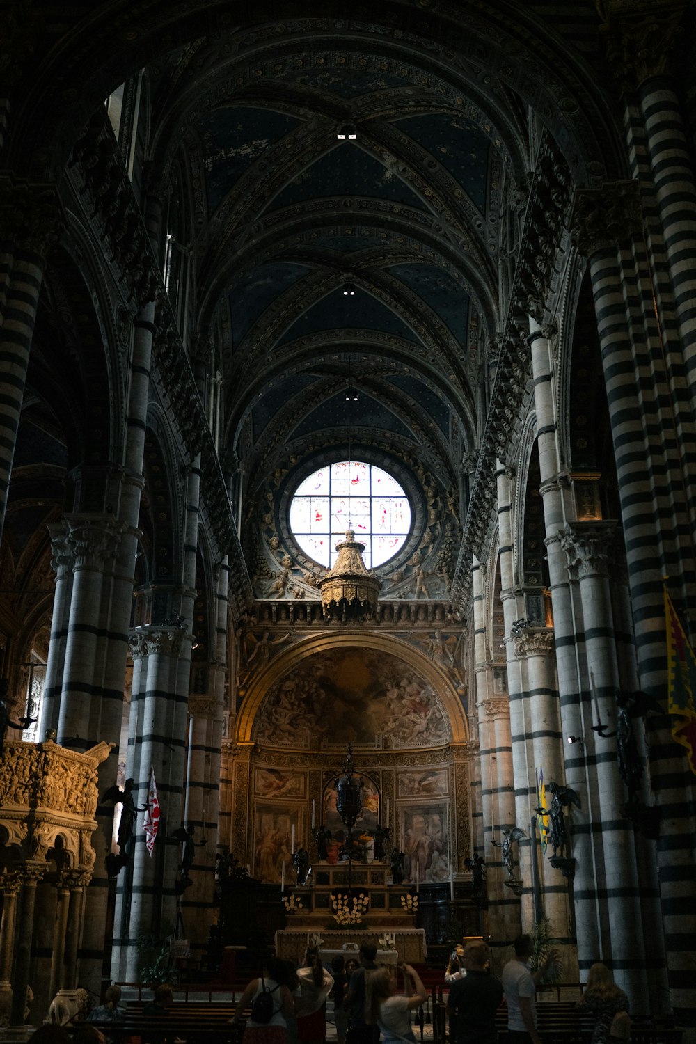 a large ornate building with a large arched window