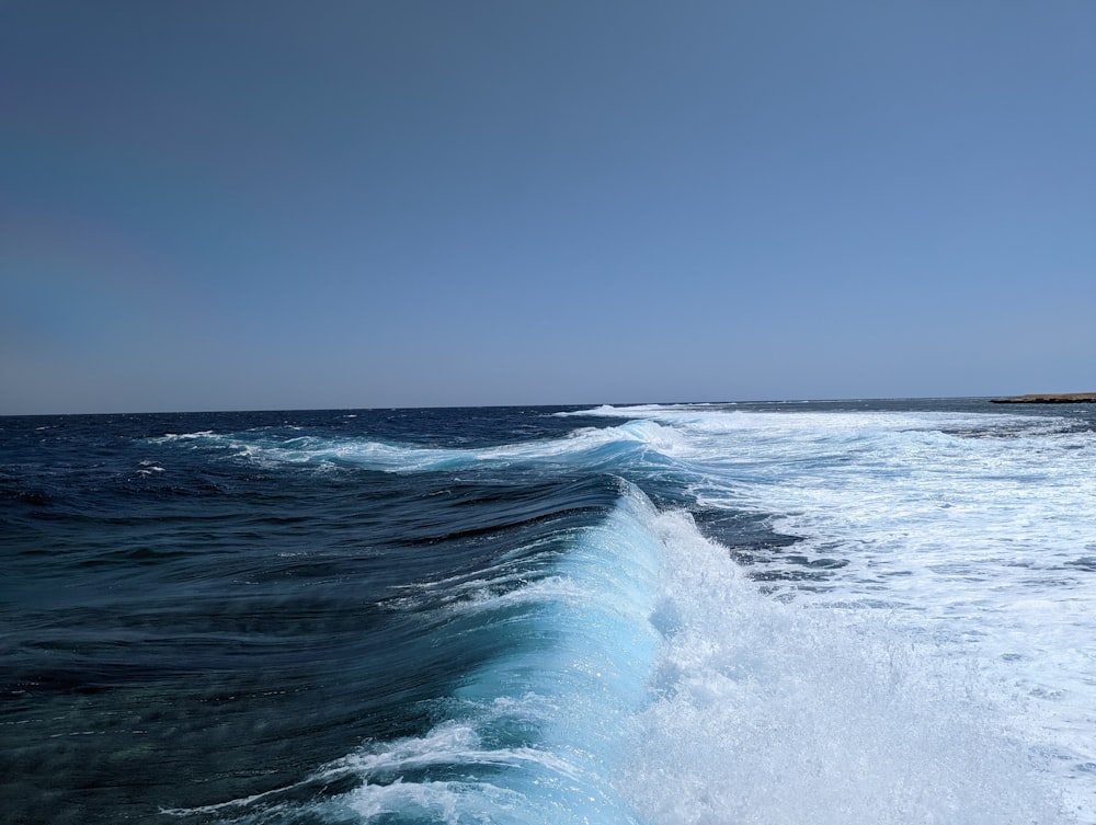 waves on a body of water