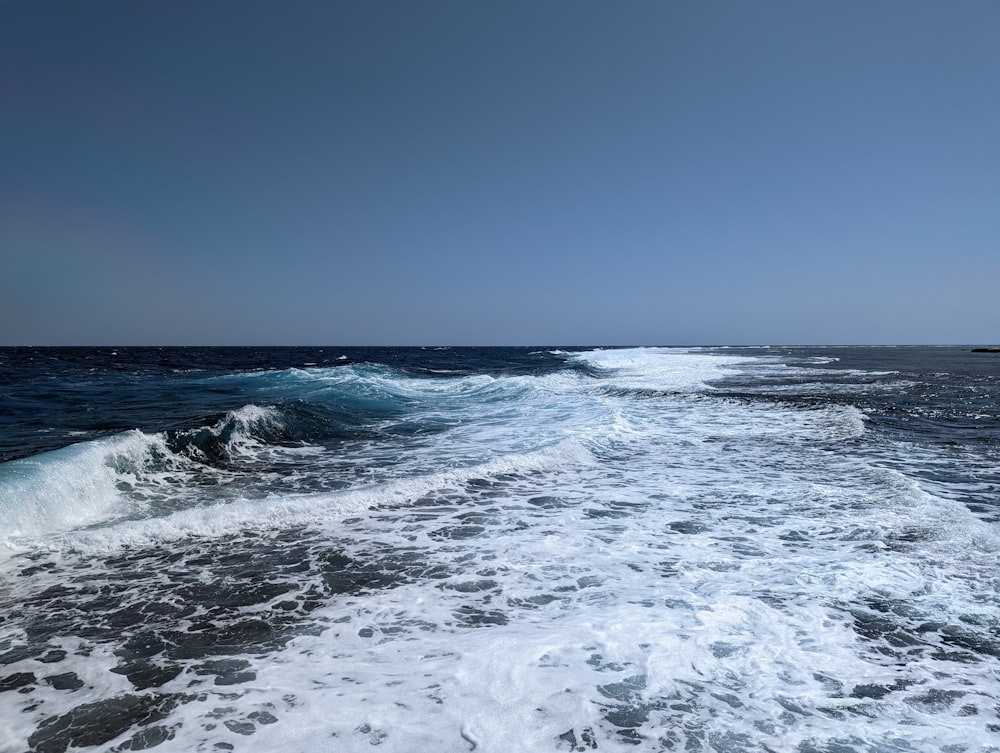 waves on a beach