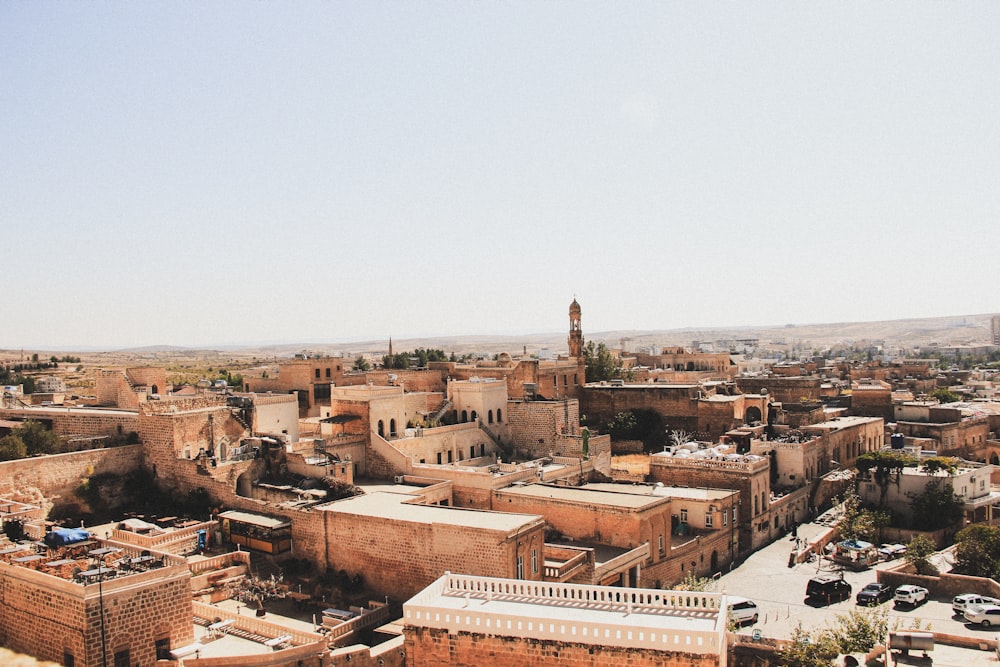 a city with many buildings