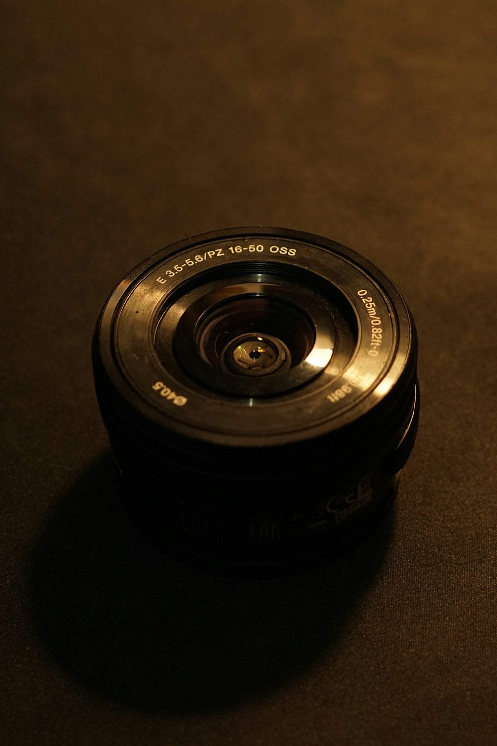 a black camera lens