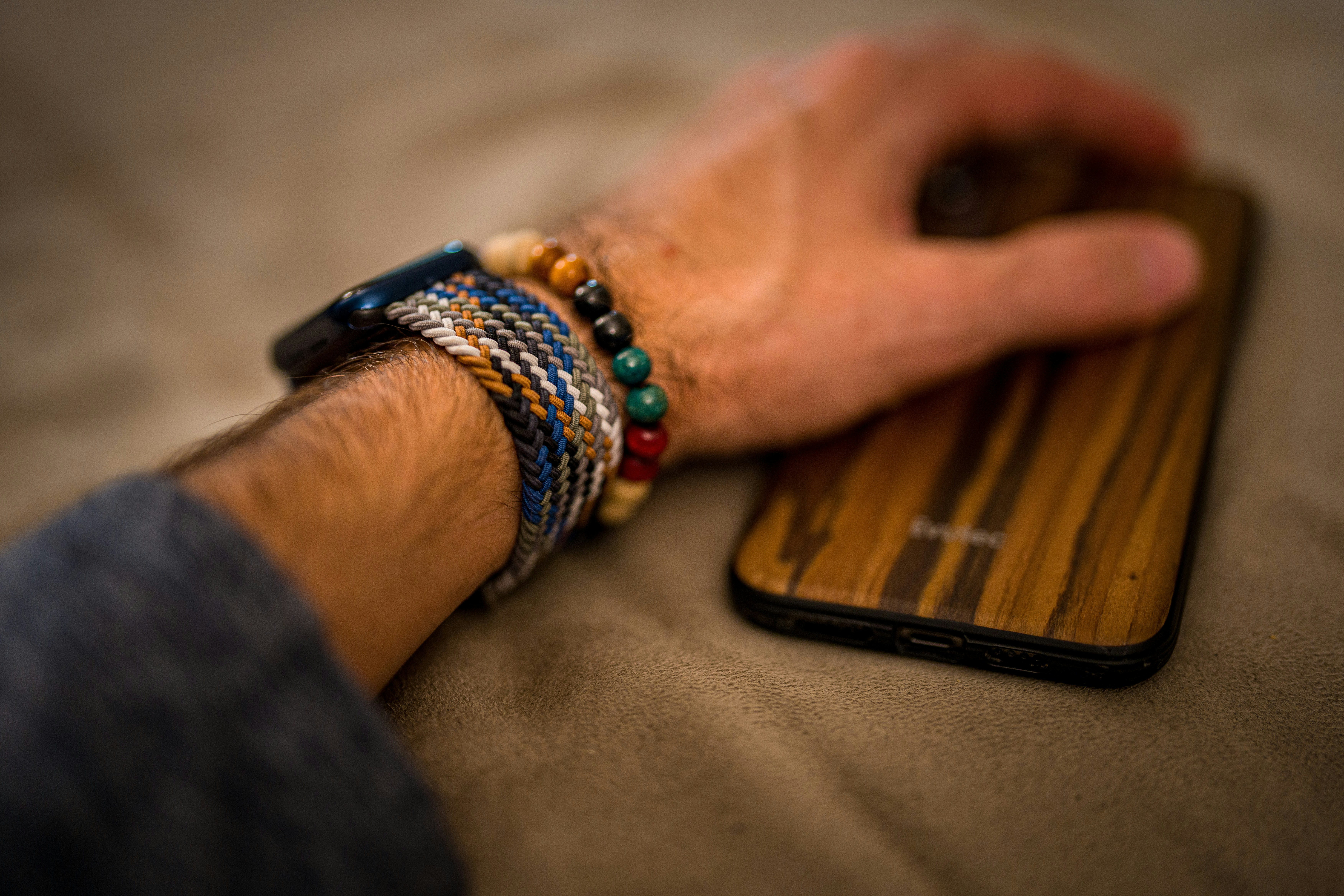 a person holding a cell phone