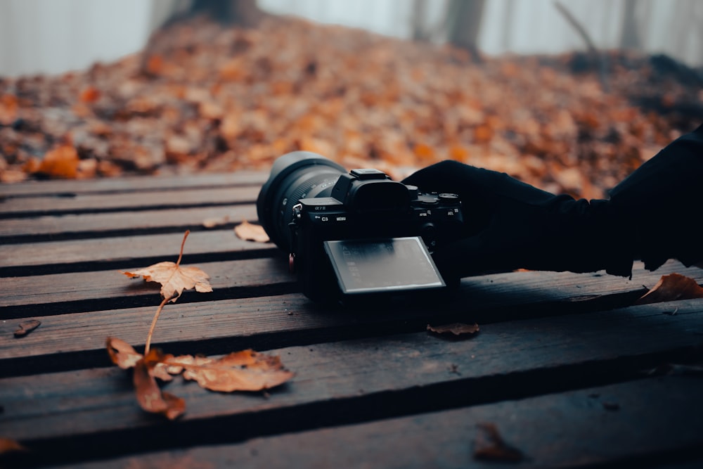 a camera on a table