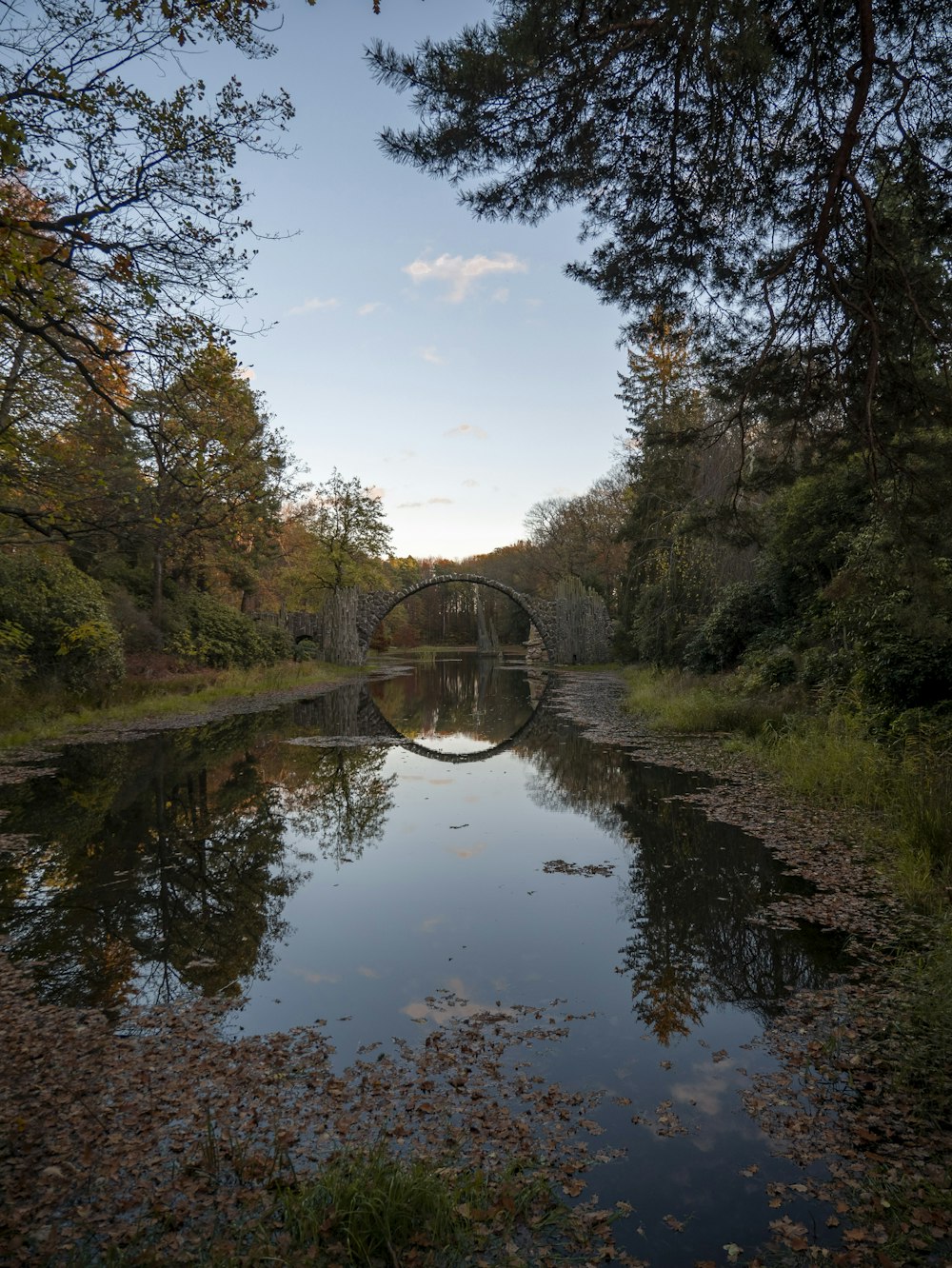 a bridge over a river