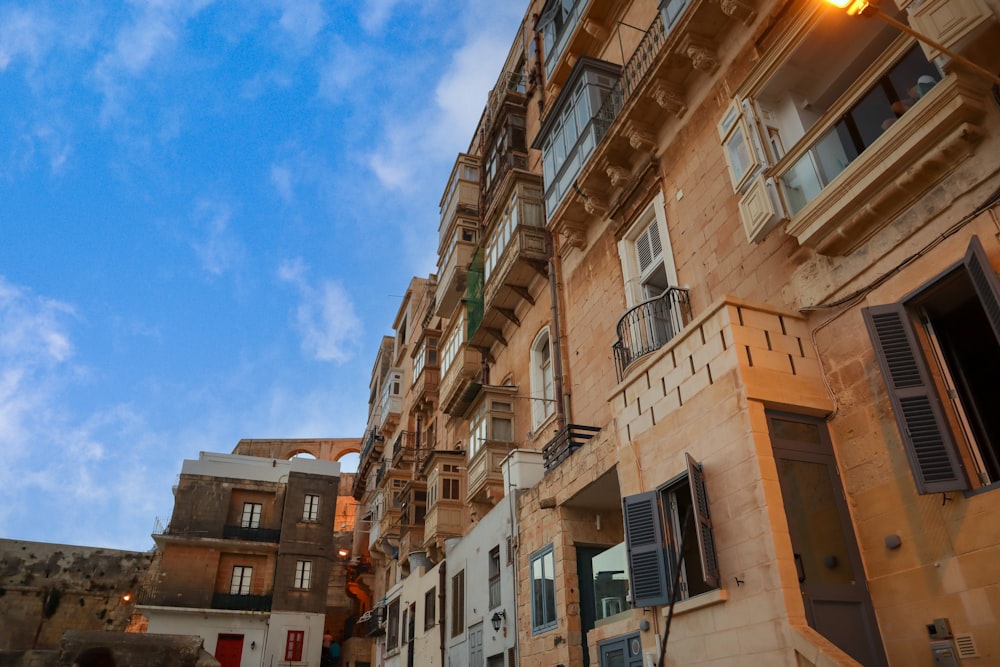 a row of buildings