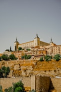 a large building with towers