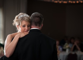a man and woman kissing