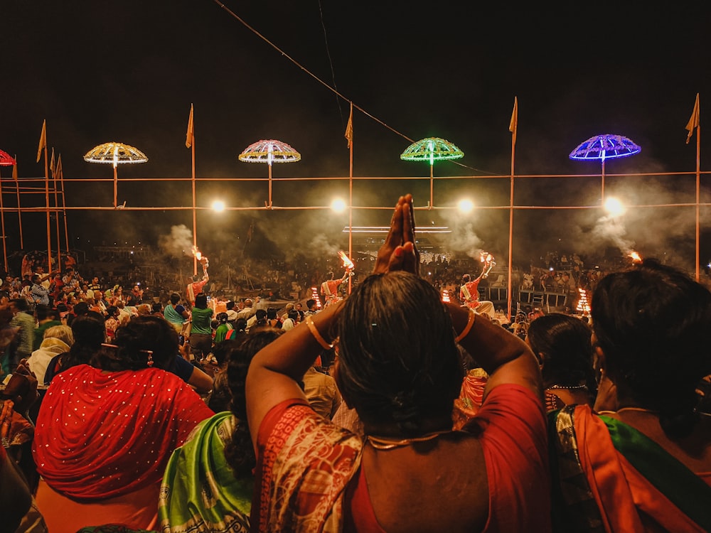 a crowd of people at a concert