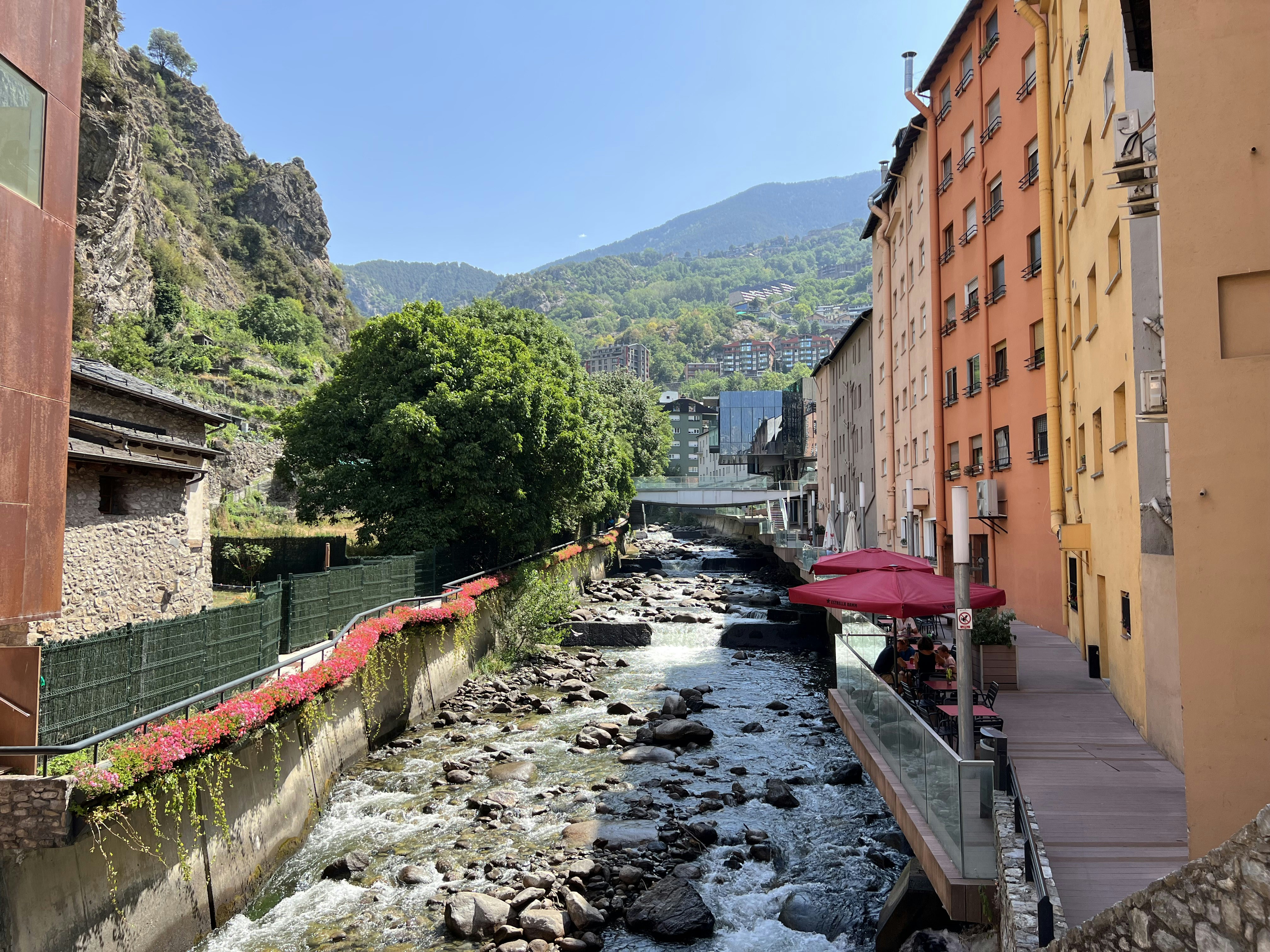a river running through a city