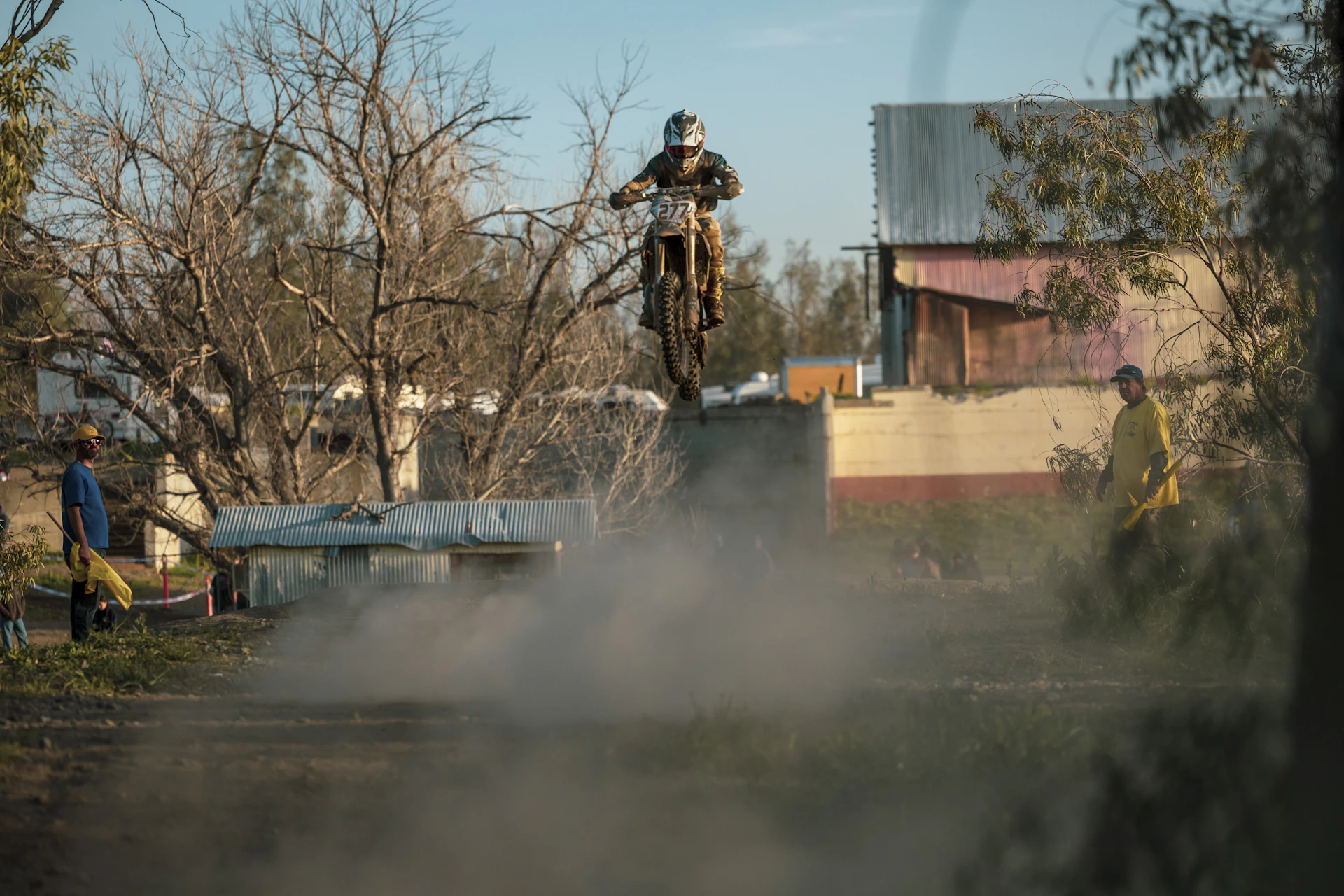 a person riding a motorcycle