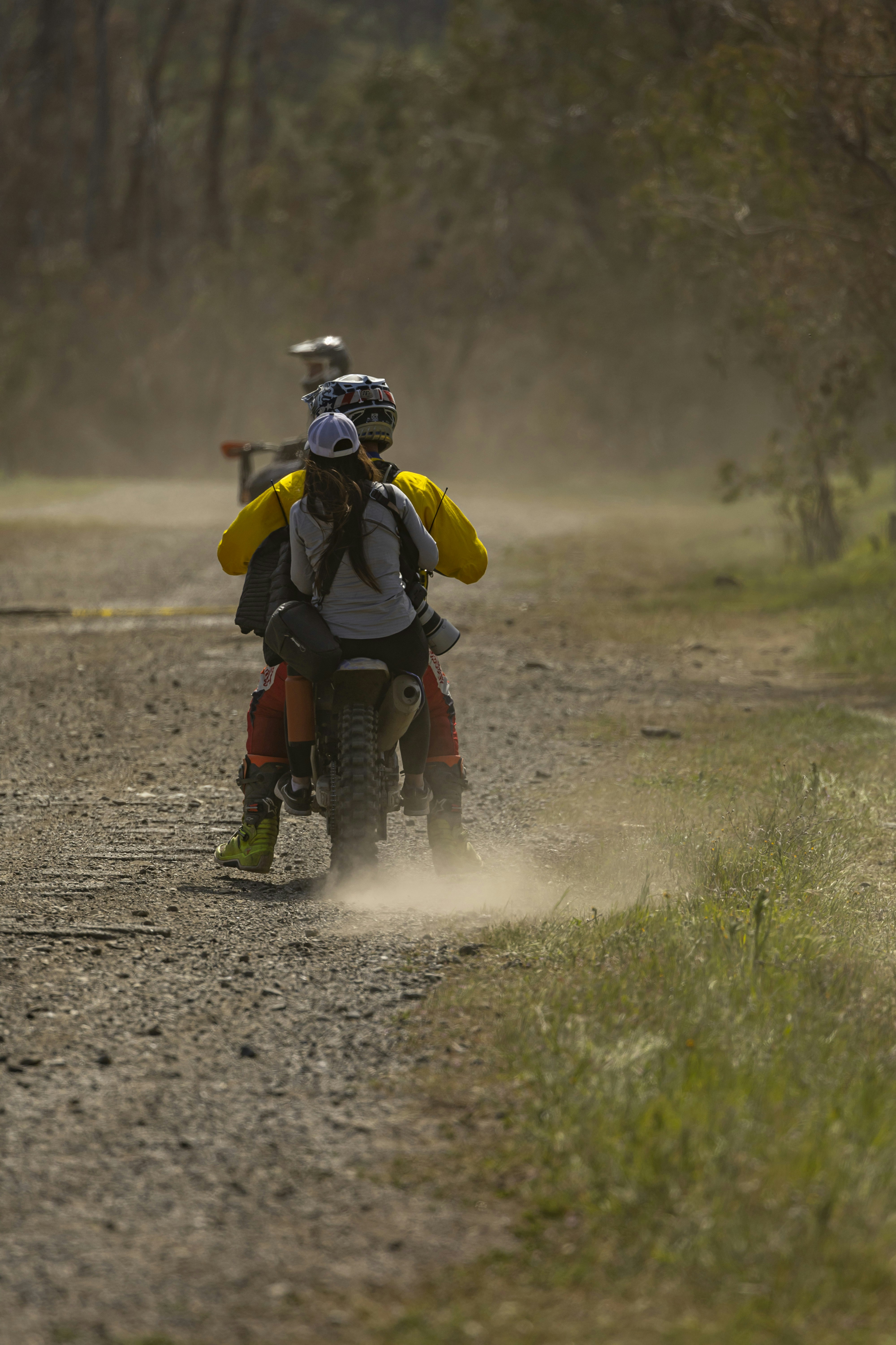 a person riding a motorcycle