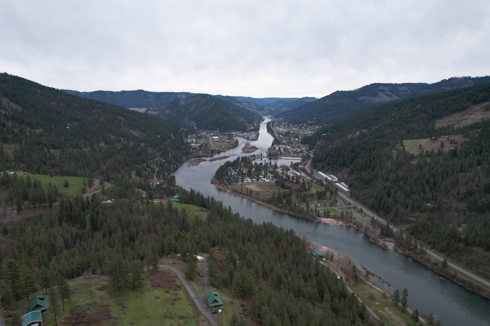 a river running through a valley