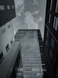 a low angle view of buildings